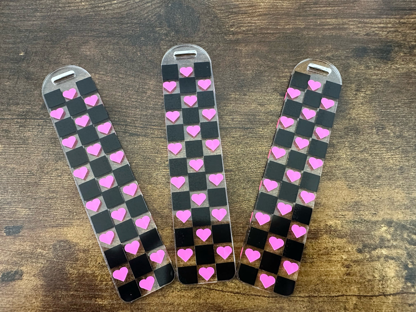 Checkered Heart Bookmark