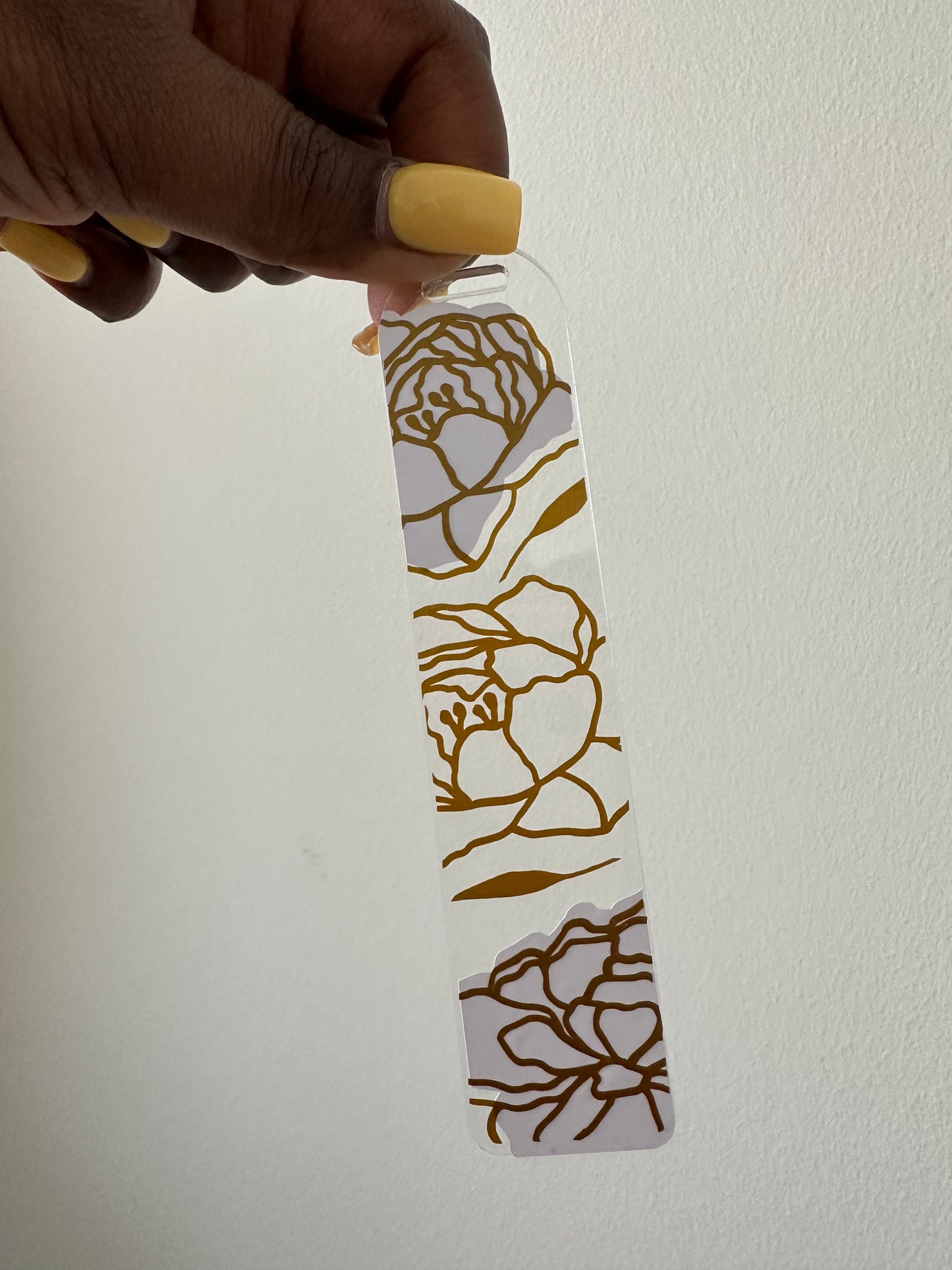 Golden Peony Bookmark