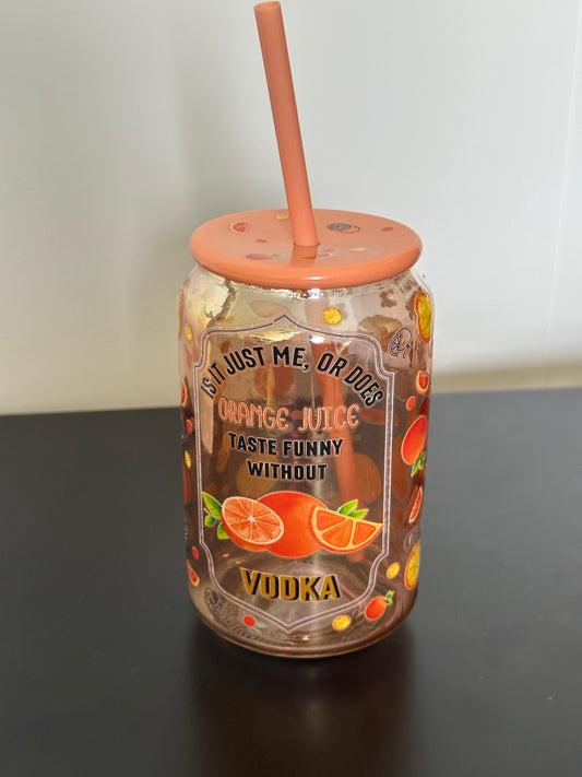 Orange Juice without Vodka Glass Cup